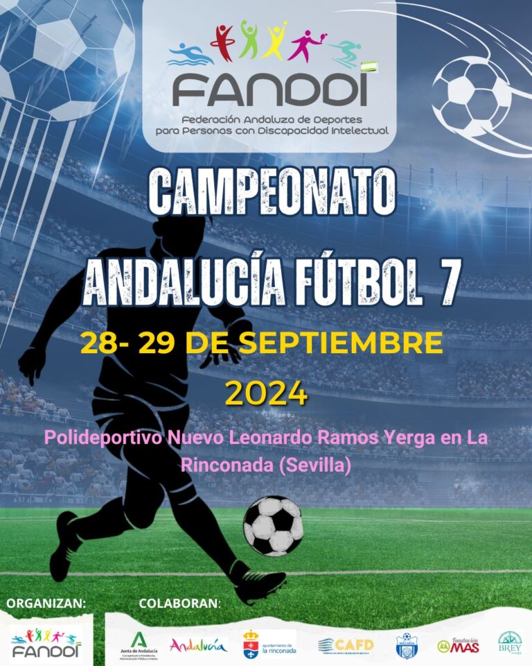Cartel Campeonato de Andalucía de Fútbol 7 FANDDI 2024
