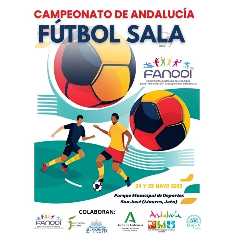 Cartel Campeonato de Andalucía de Fútbol Sala FANDDI 2025 (2)